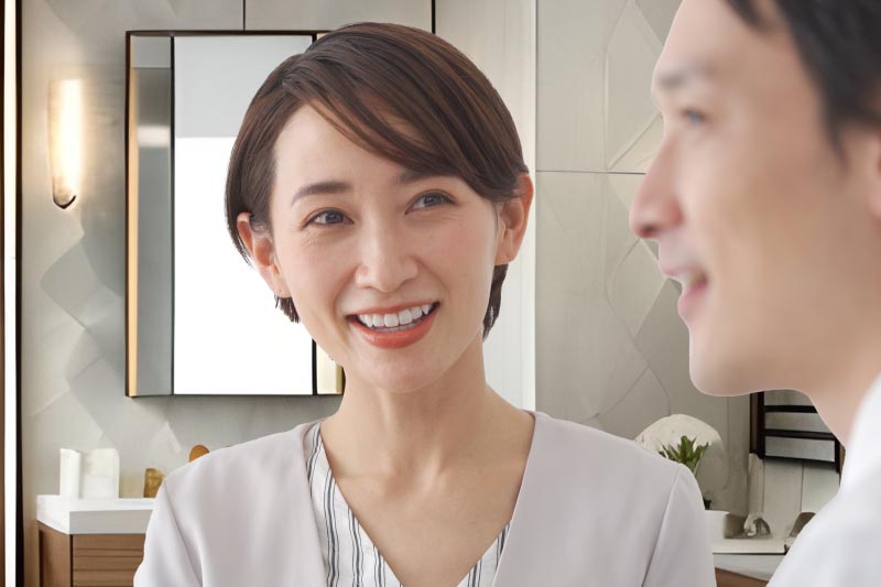 お客様が確認されるご様子